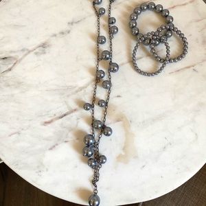 Target Beaded Necklace & Bracelet Set